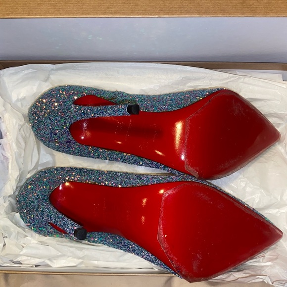 NWB 35.5 so Kate Christian Louboutin’s glitter dragonfly - Picture 5 of 11
